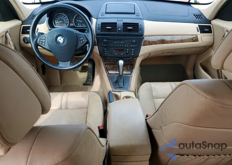 2008 BMW X3 3.0Si z USA, uszkodzony, nr VIN WBXPC93408WJ15654